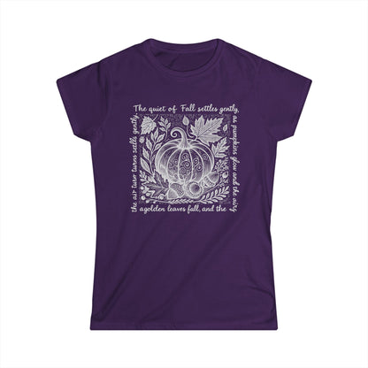 The Quiet Of Fall - Women's Cut Fitted Tee