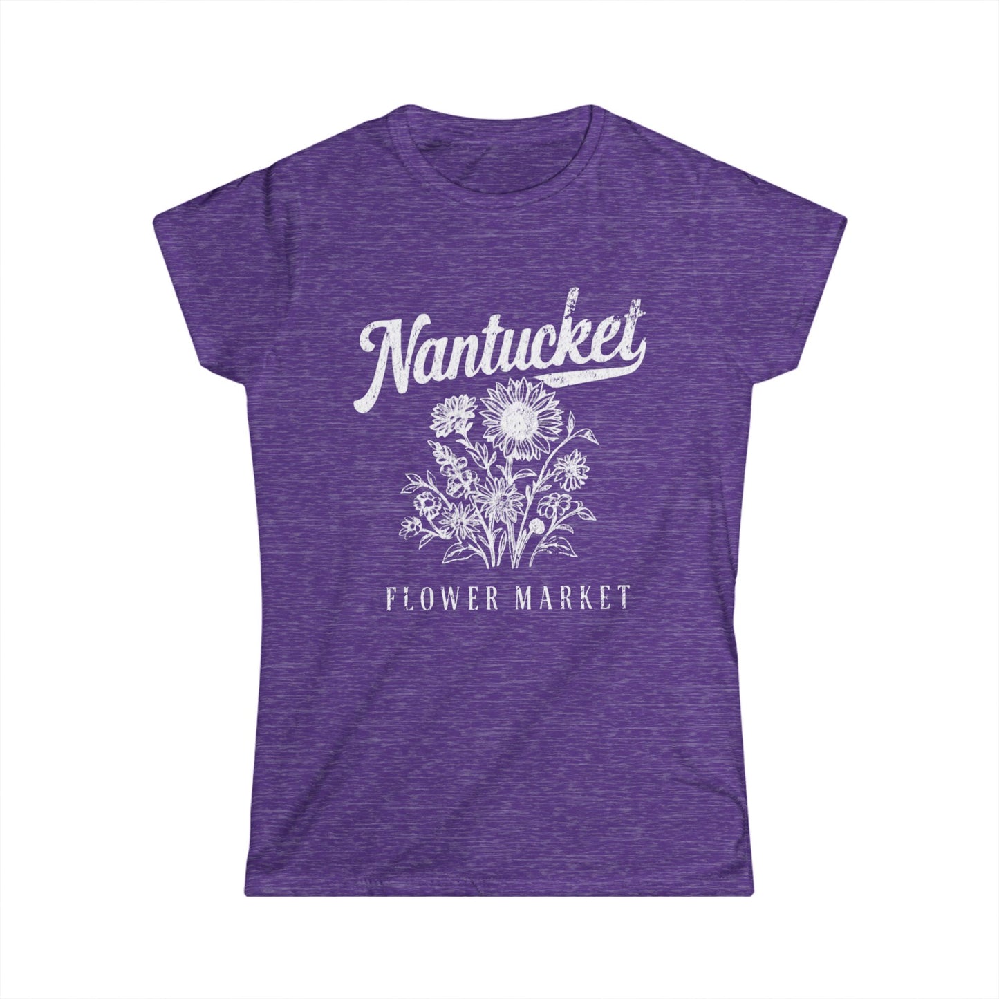 Nantucket Flower Market - Women's Softstyle Tee