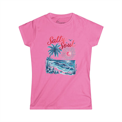 Salty Soul - Women's Cut Fitted Tee