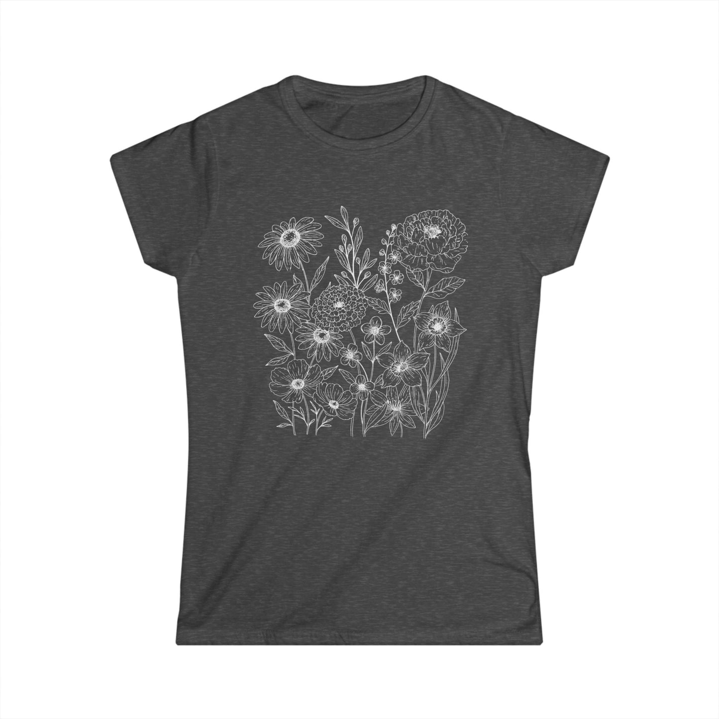 Petal Cartography - Women's Softstyle Tee