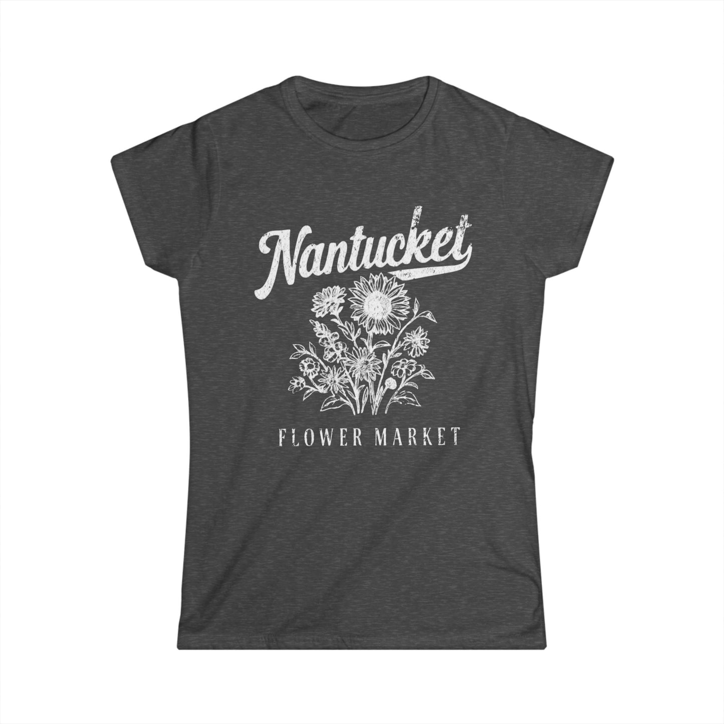Nantucket Flower Market - Women's Softstyle Tee