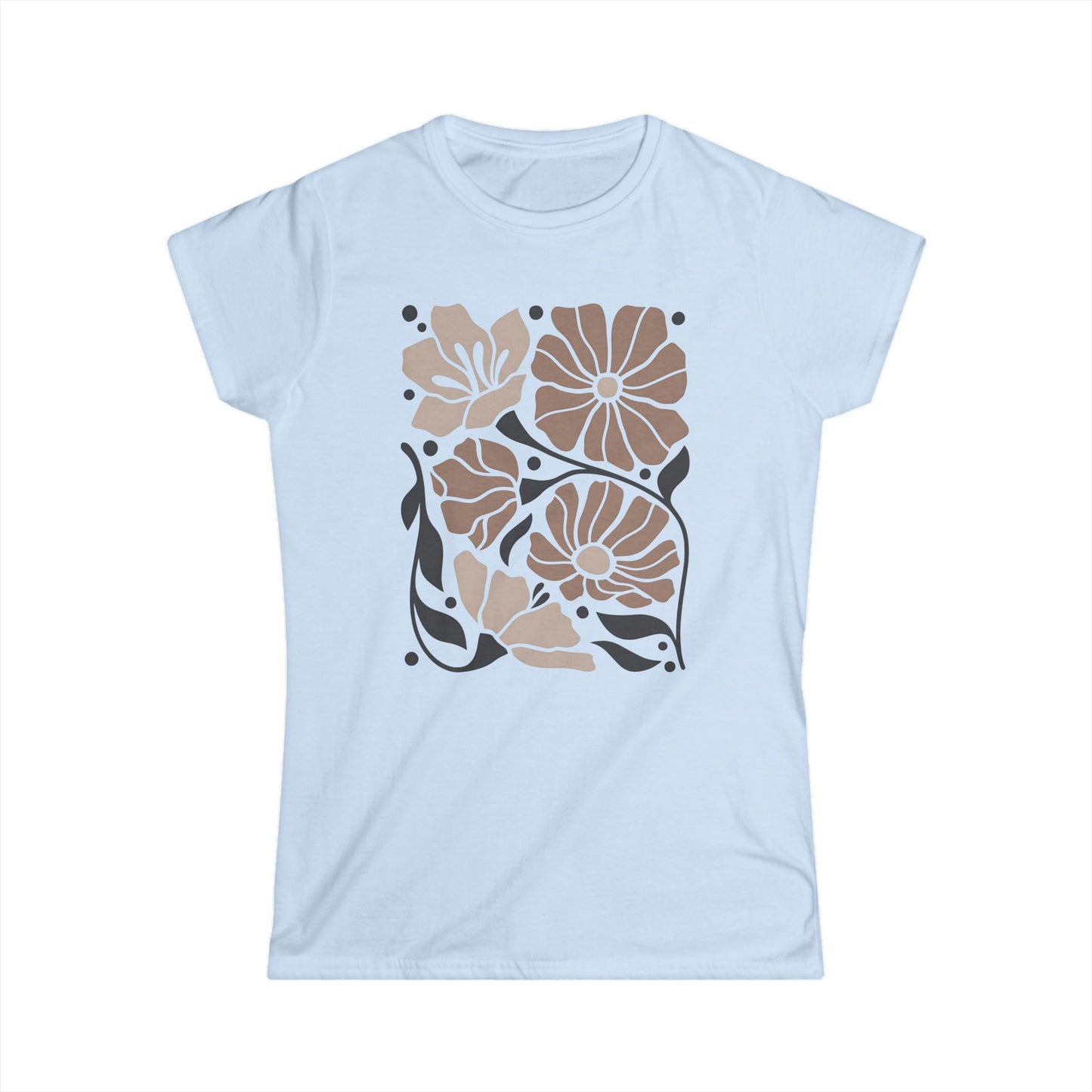 Abstract Floral - Women's Softstyle Tee
