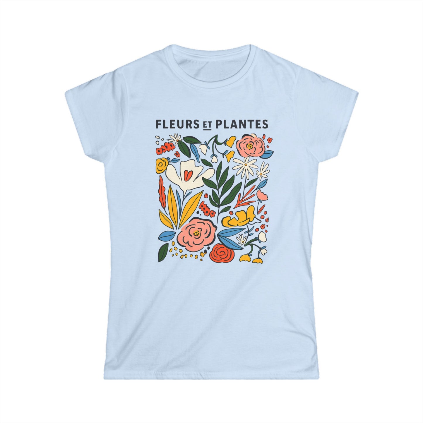 Fleurs Et Plantes - Women's Softstyle Tee