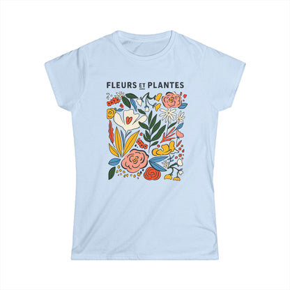 Fleurs Et Plantes - Women's Softstyle Tee