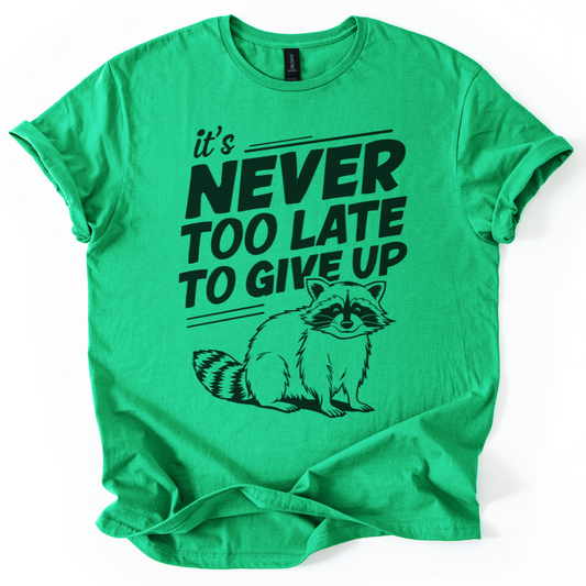 It's Never Too late To Give Up