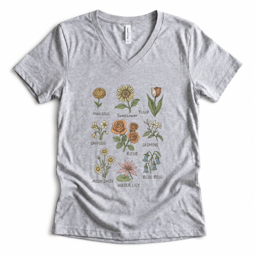 Botanical Sketchbook - Super Soft V Neck
