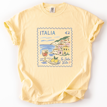Postage from Positano -  Relaxed Fit Vintage Wash T Shirt