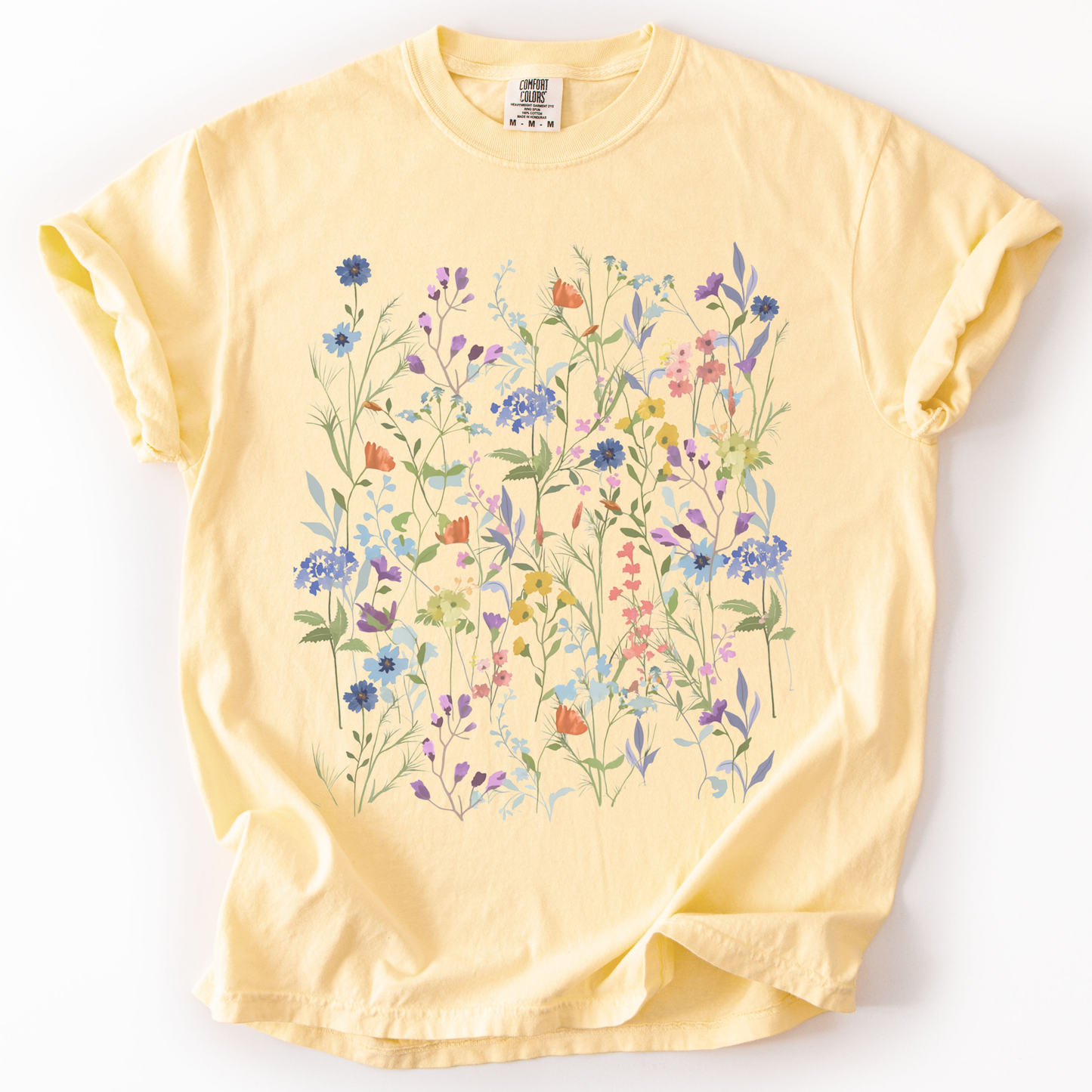 Floral Medley -  Comfort Colors Relaxed Fit Premium T Shirt