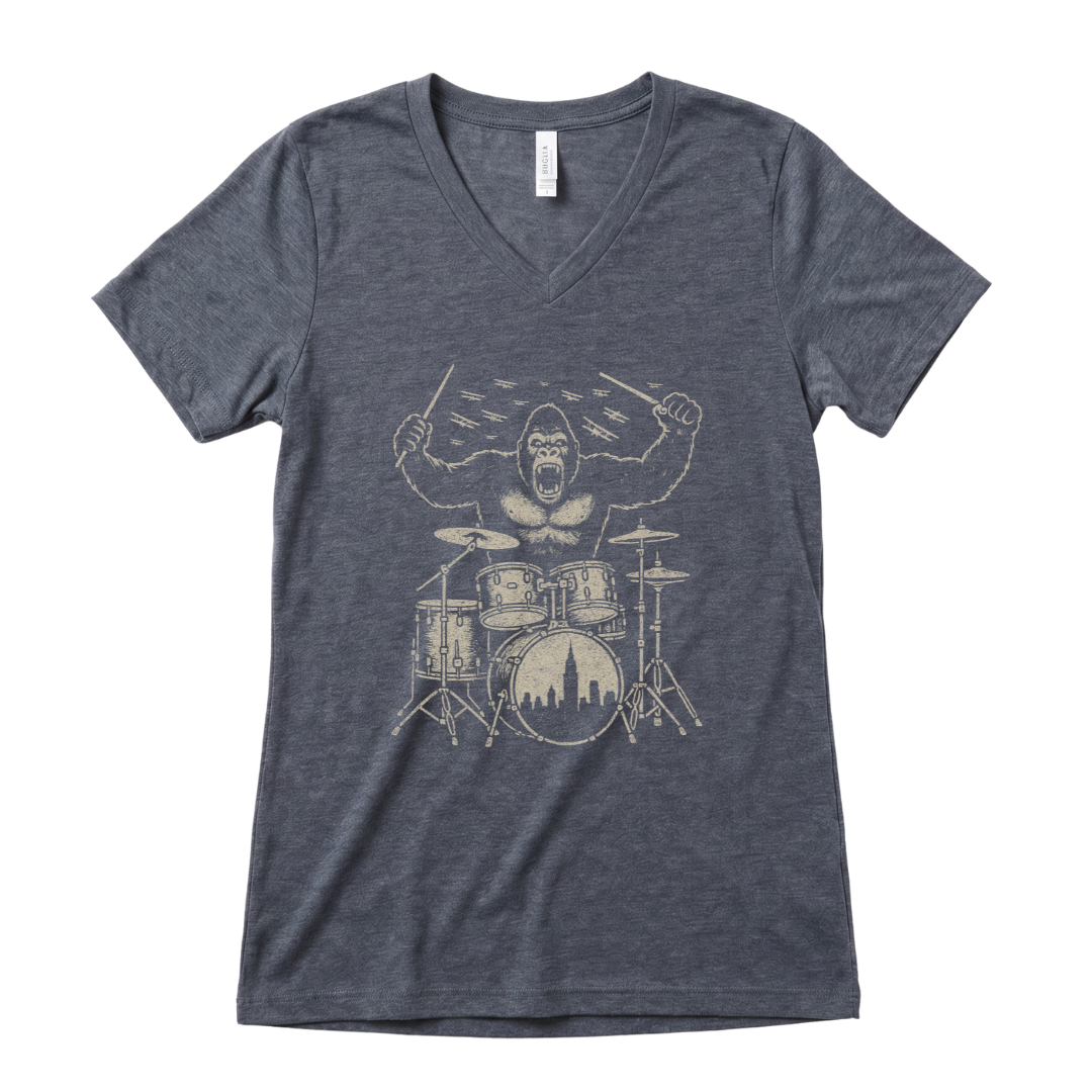 King Kong's Drum Solo- Super Soft V-Neck