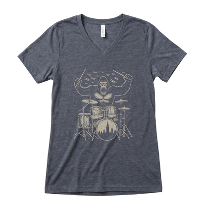 King Kong's Drum Solo- Super Soft V-Neck