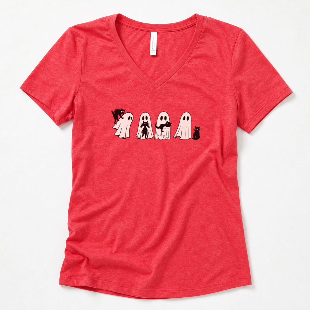 Scaredy Cats - Super Soft V-Neck
