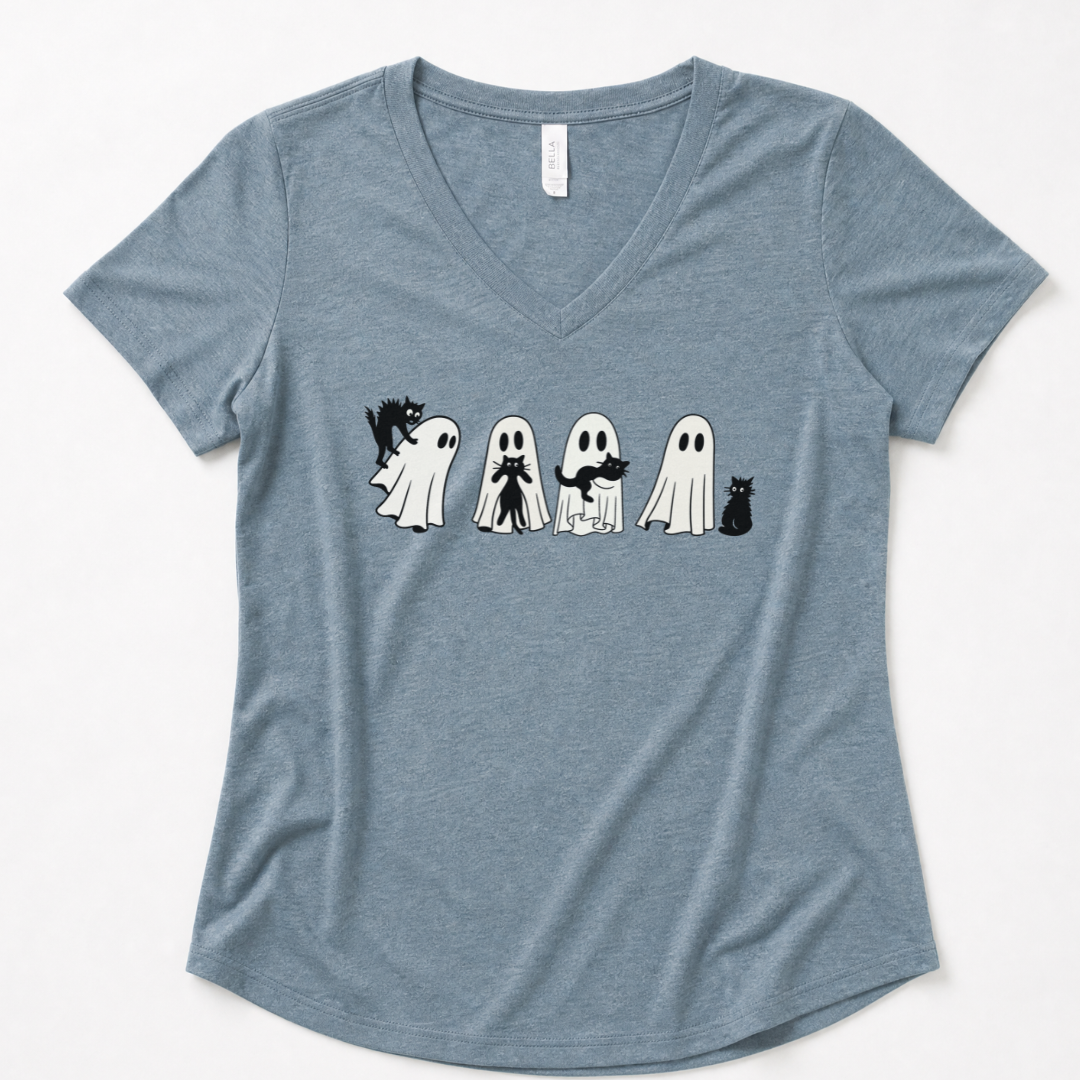 Scaredy Cats - Super Soft V-Neck