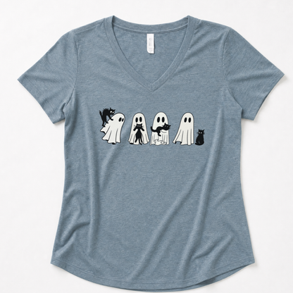 Scaredy Cats - Super Soft V-Neck
