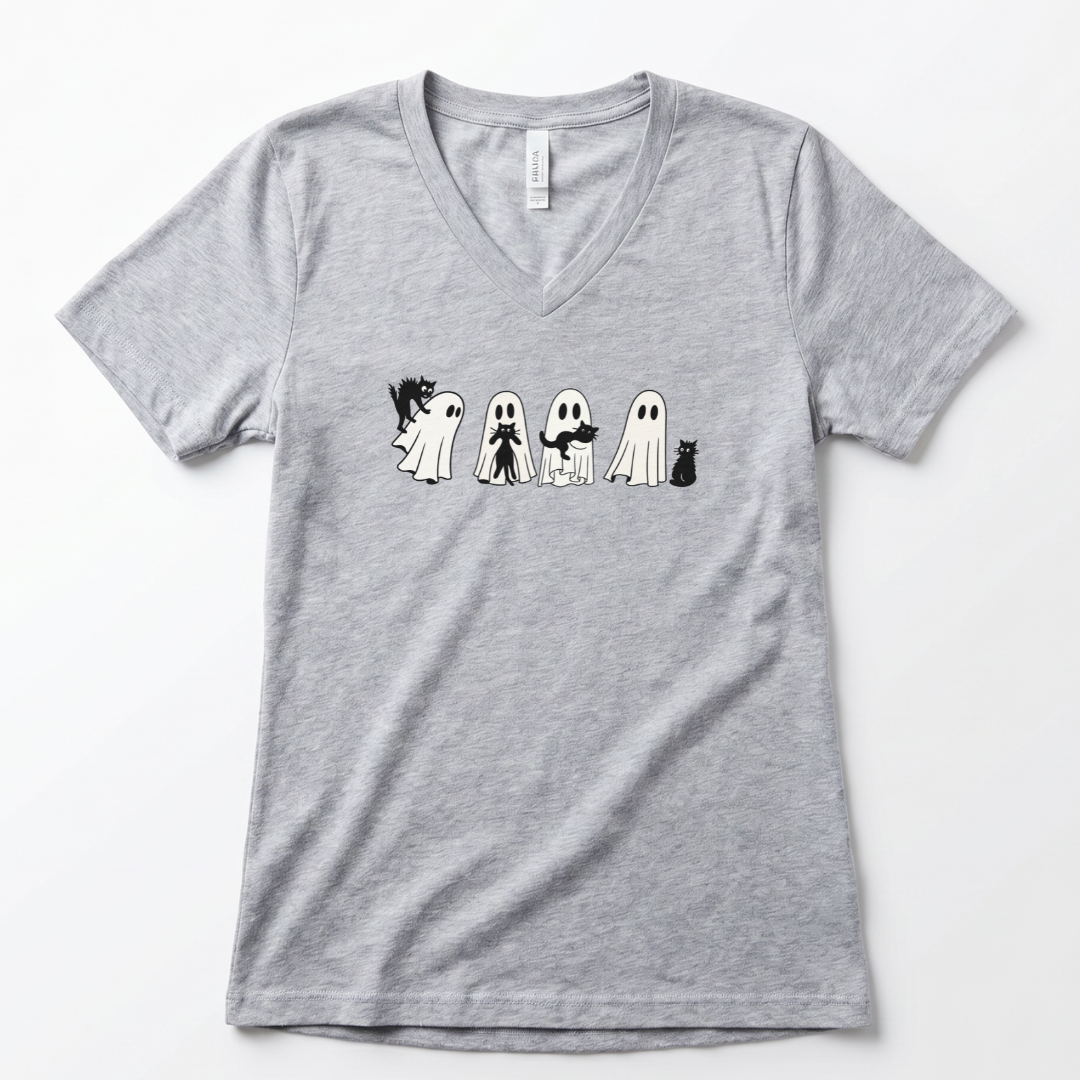 Scaredy Cats - Super Soft V-Neck