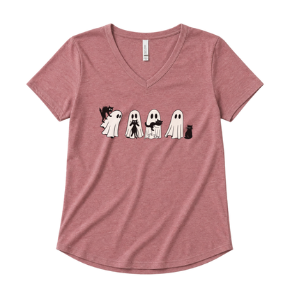 Scaredy Cats - Super Soft V-Neck