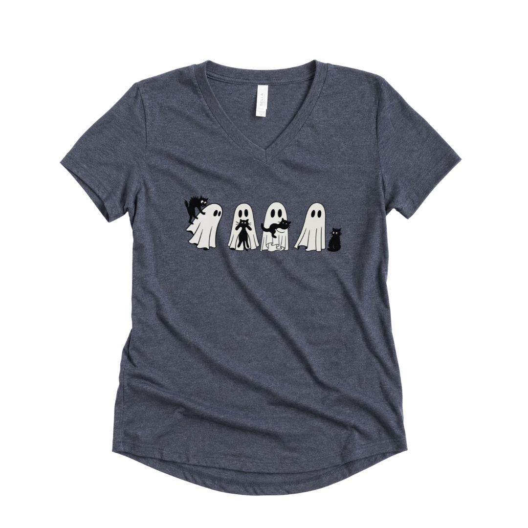 Scaredy Cats - Super Soft V-Neck