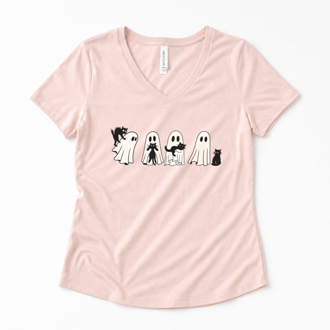 Scaredy Cats - Super Soft V-Neck