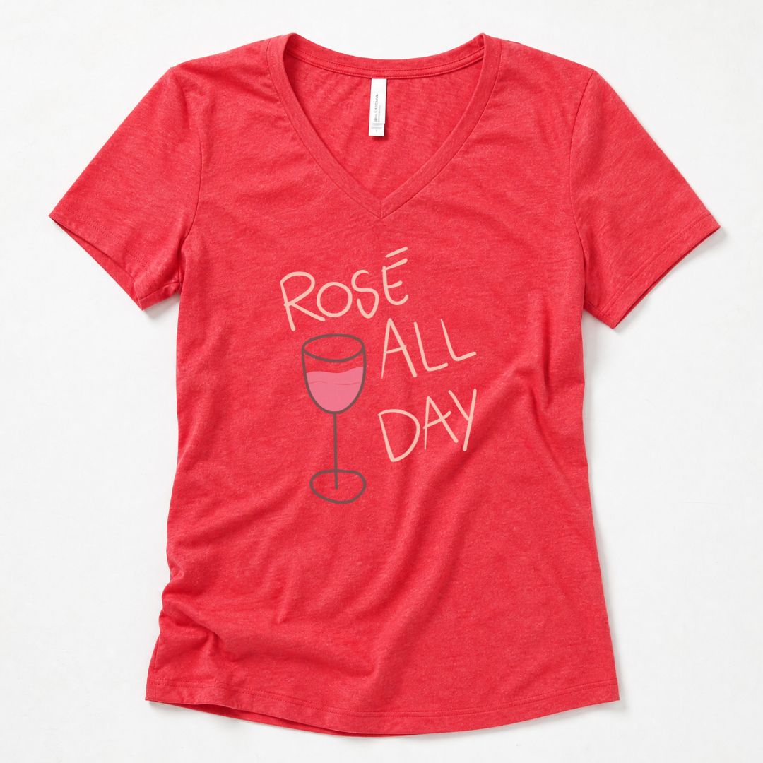 Rose All Day - Super Soft V-Neck