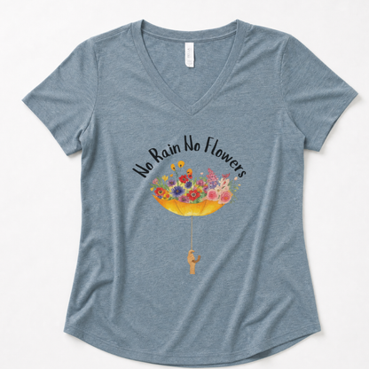 No Rain No Flowers - Super Soft V-Neck