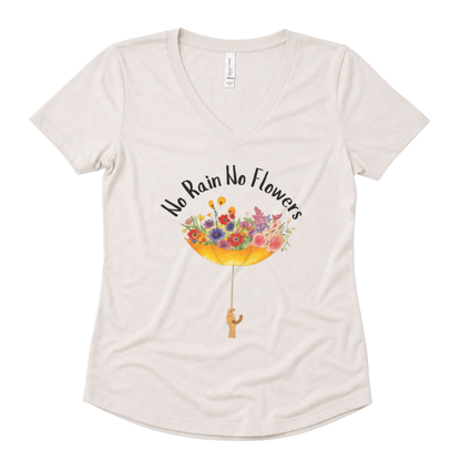No Rain No Flowers - Super Soft V-Neck