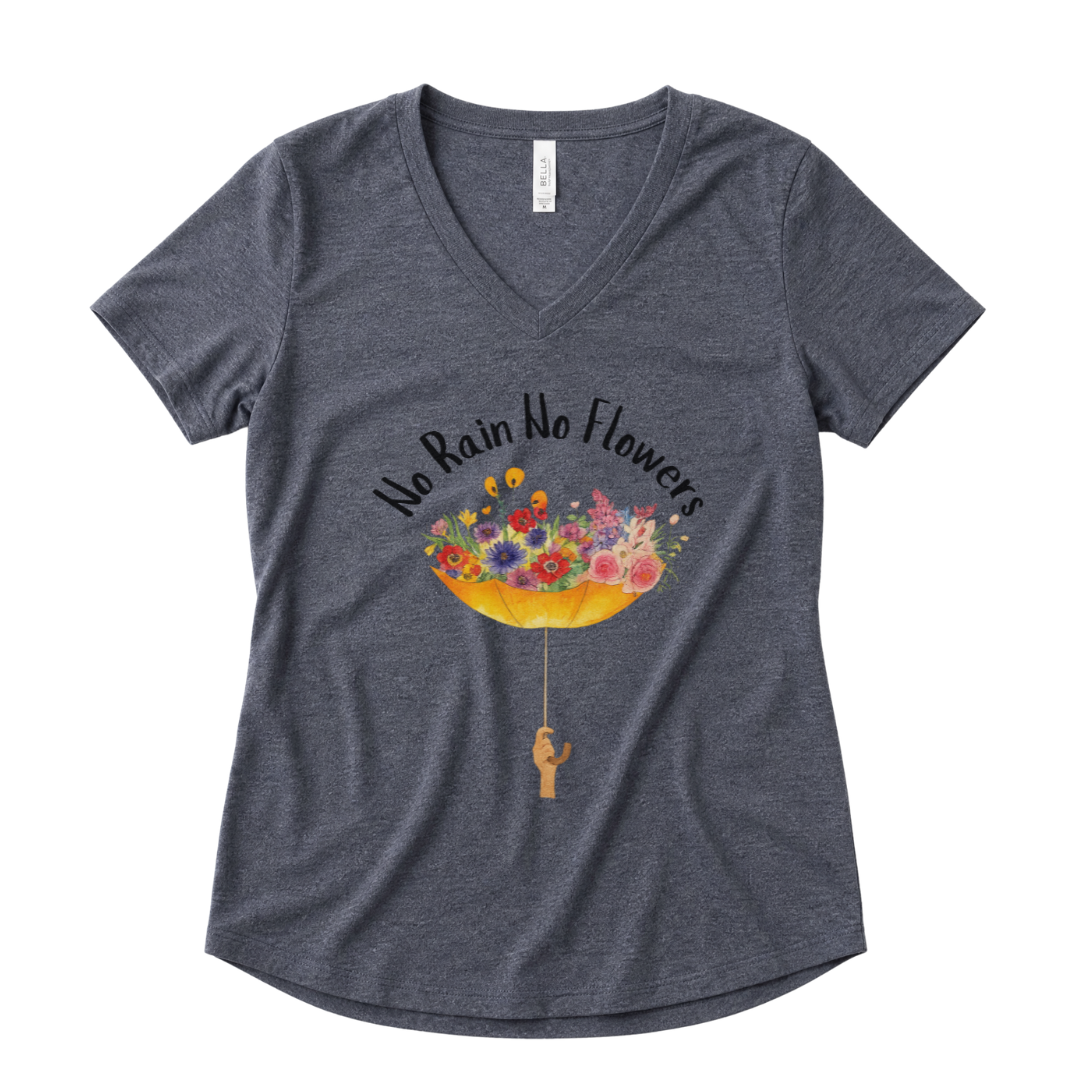 No Rain No Flowers - Super Soft V-Neck