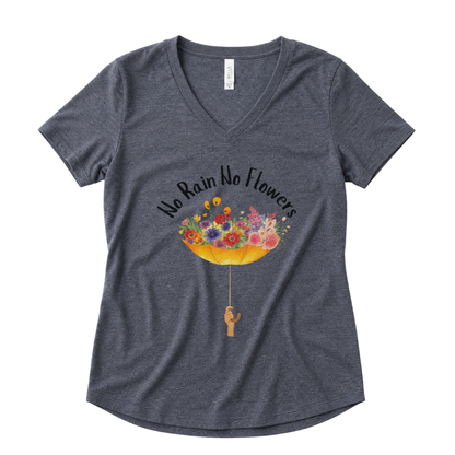 No Rain No Flowers - Super Soft V-Neck