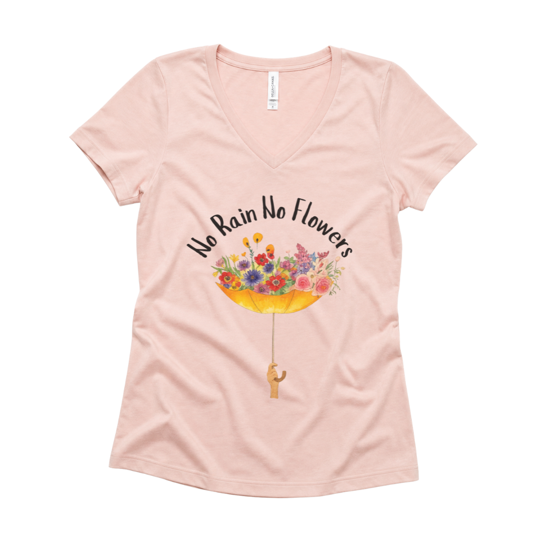 No Rain No Flowers - Super Soft V-Neck