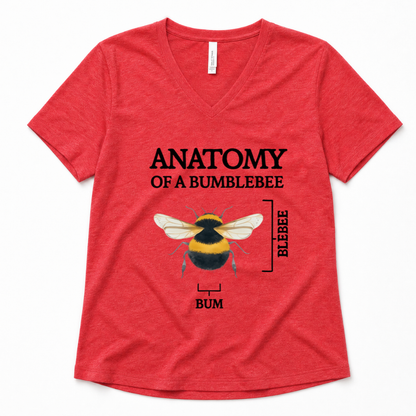 Anatomy Of A Bumblebee - Super Soft V Neck