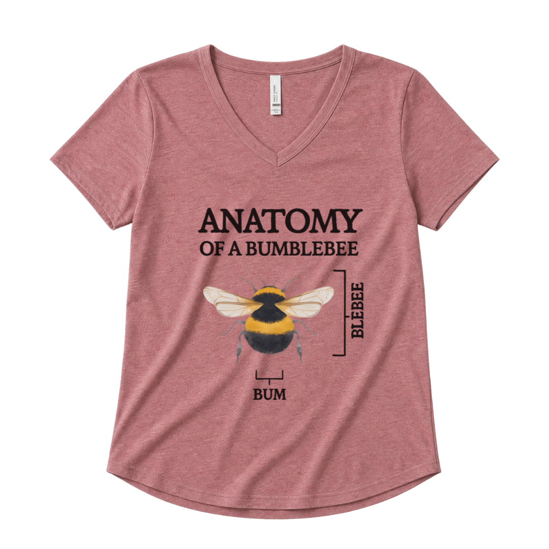 Anatomy Of A Bumblebee - Super Soft V Neck