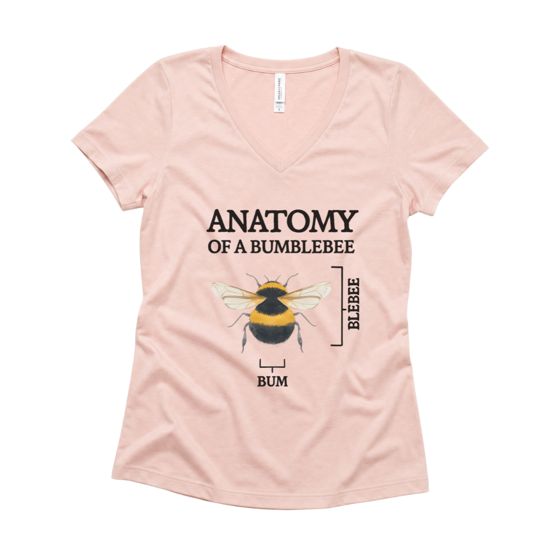 Anatomy Of A Bumblebee - Super Soft V Neck
