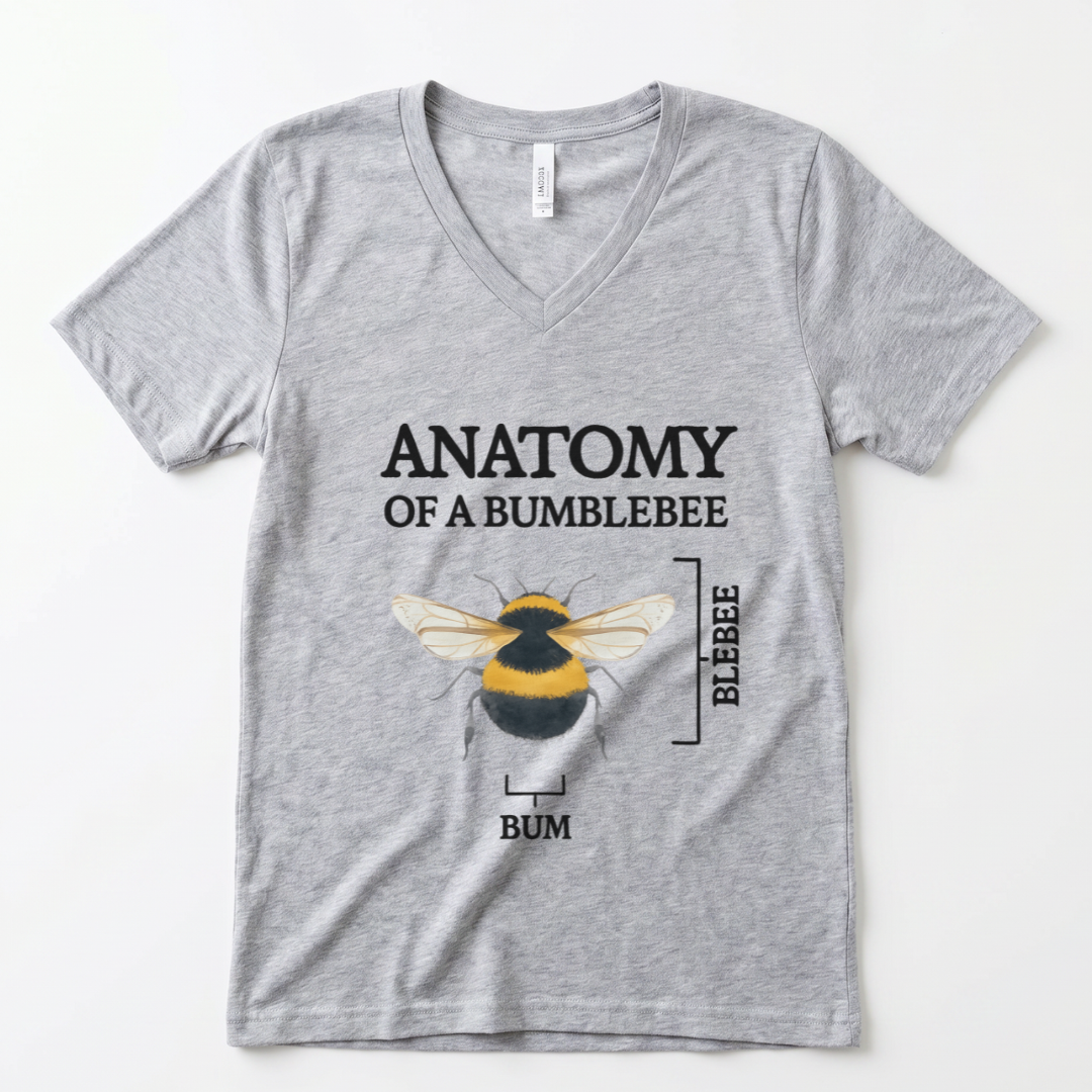 Anatomy Of A Bumblebee - Super Soft V Neck