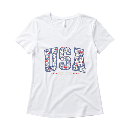 Floral USA - Super Soft V Neck
