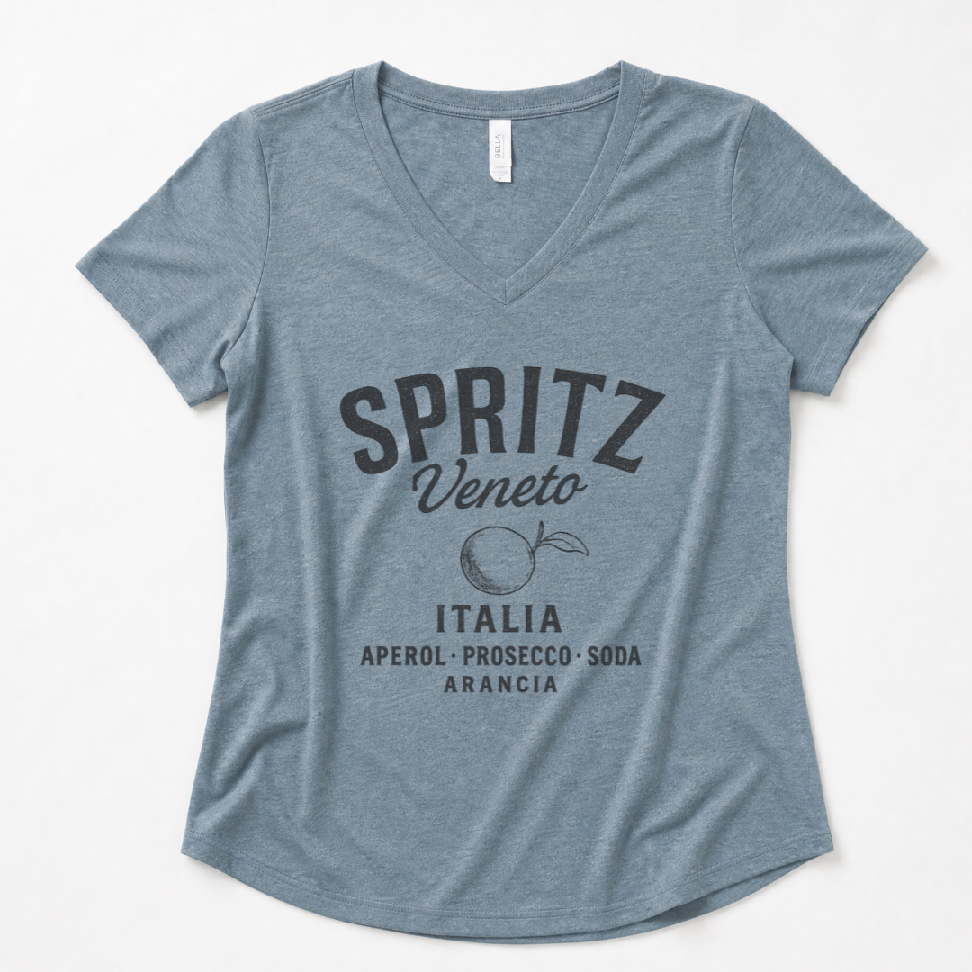 Spritz Vintage Print - Super Soft V Neck