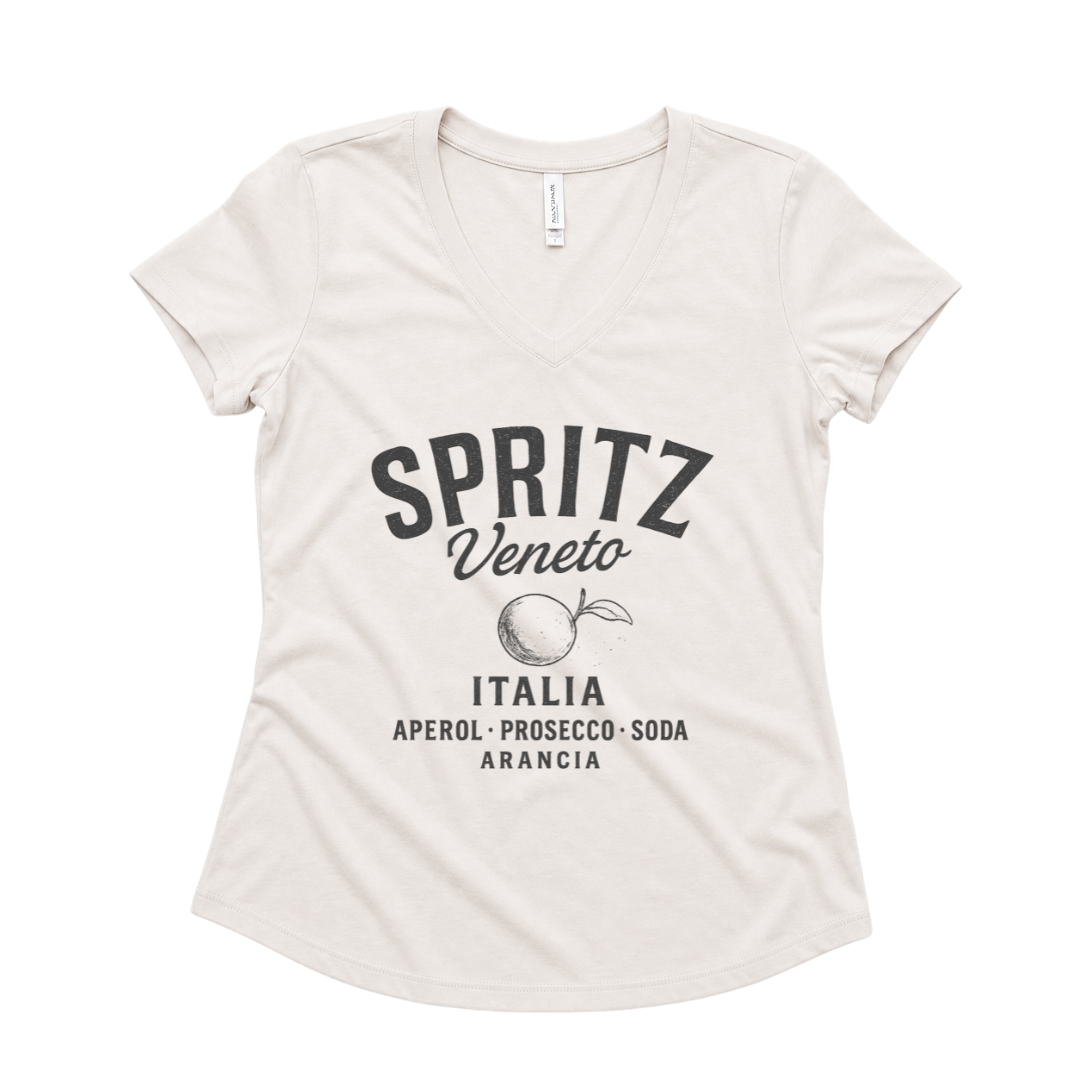 Spritz Vintage Print - Super Soft V Neck