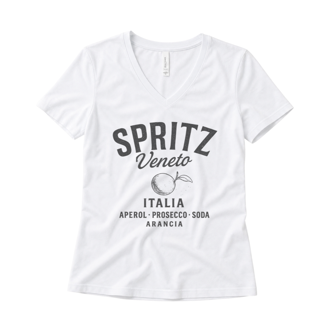 Spritz Vintage Print - Super Soft V Neck