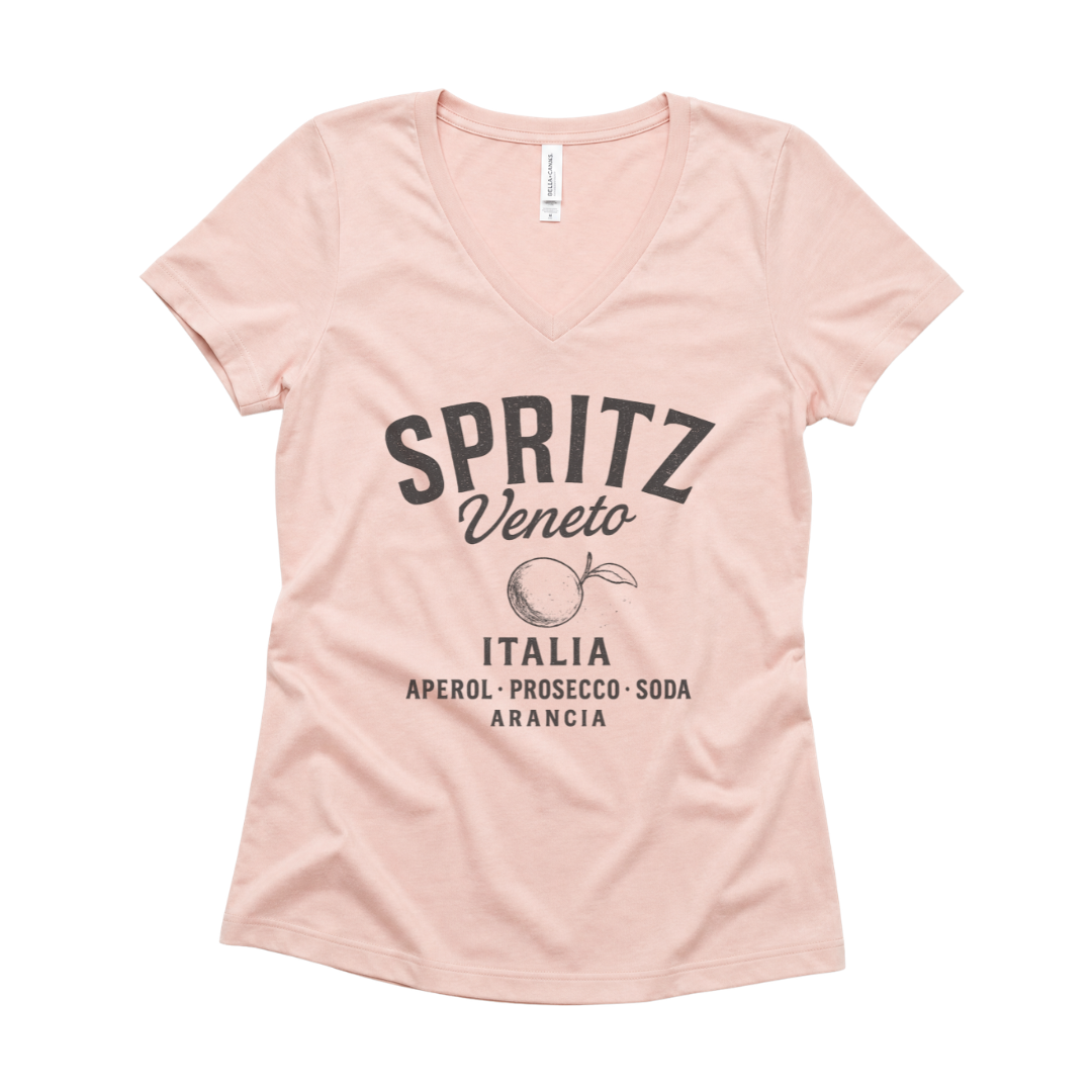 Spritz Vintage Print - Super Soft V Neck