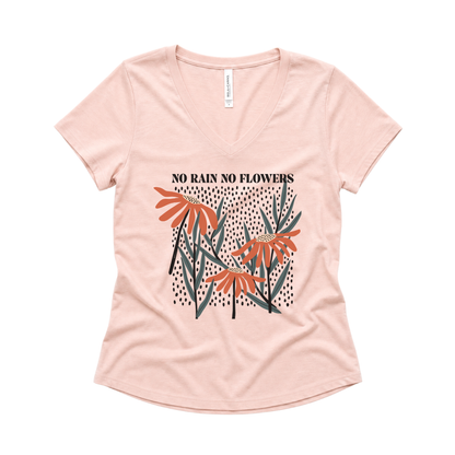 No Rain No Flowers - Super Soft V Neck