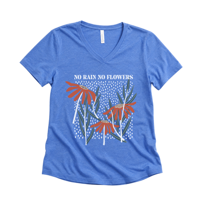 No Rain No Flowers - Super Soft V Neck
