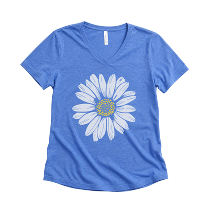 Daisy Flower - Super Soft V Neck