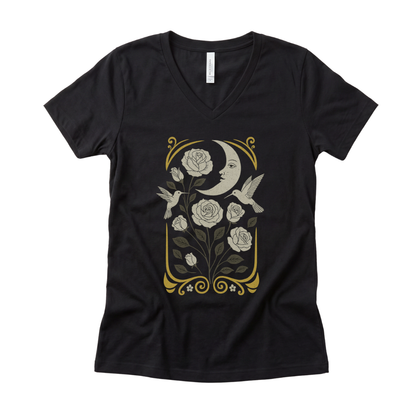 Moonlight Floral - Super Soft V Neck