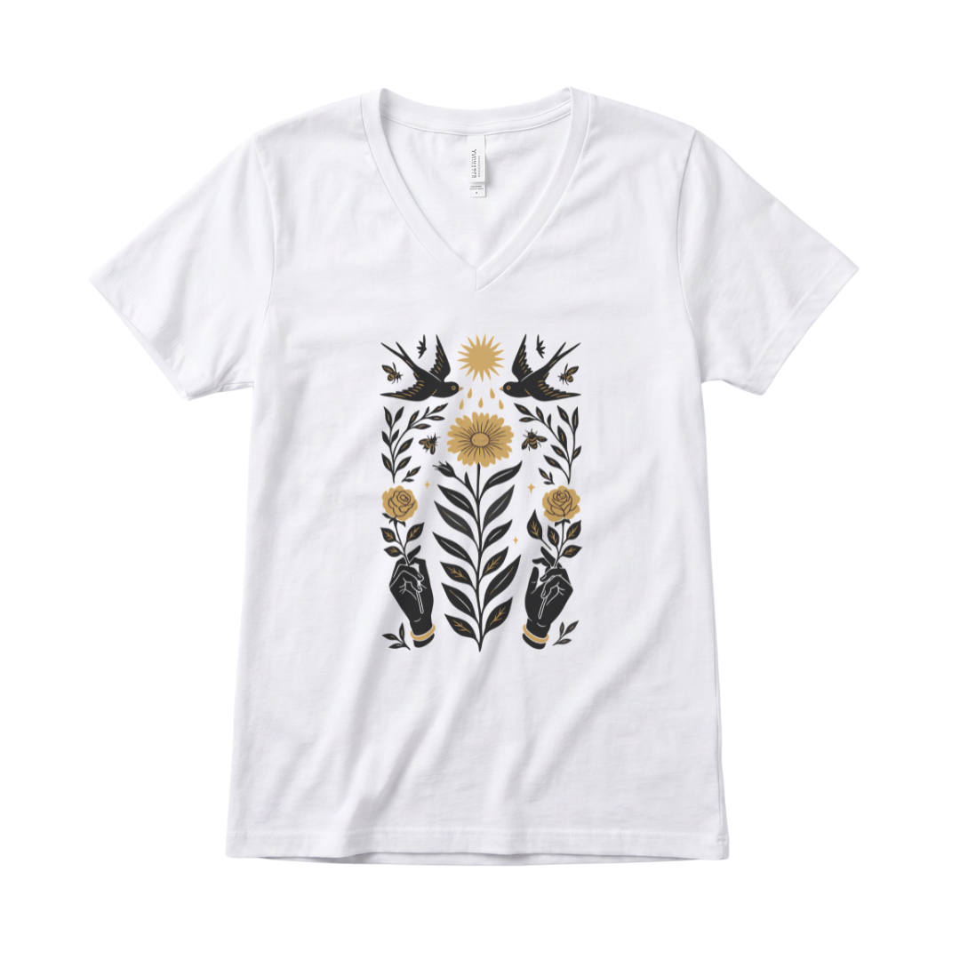 Sanctum Botanica - Super Soft V Neck