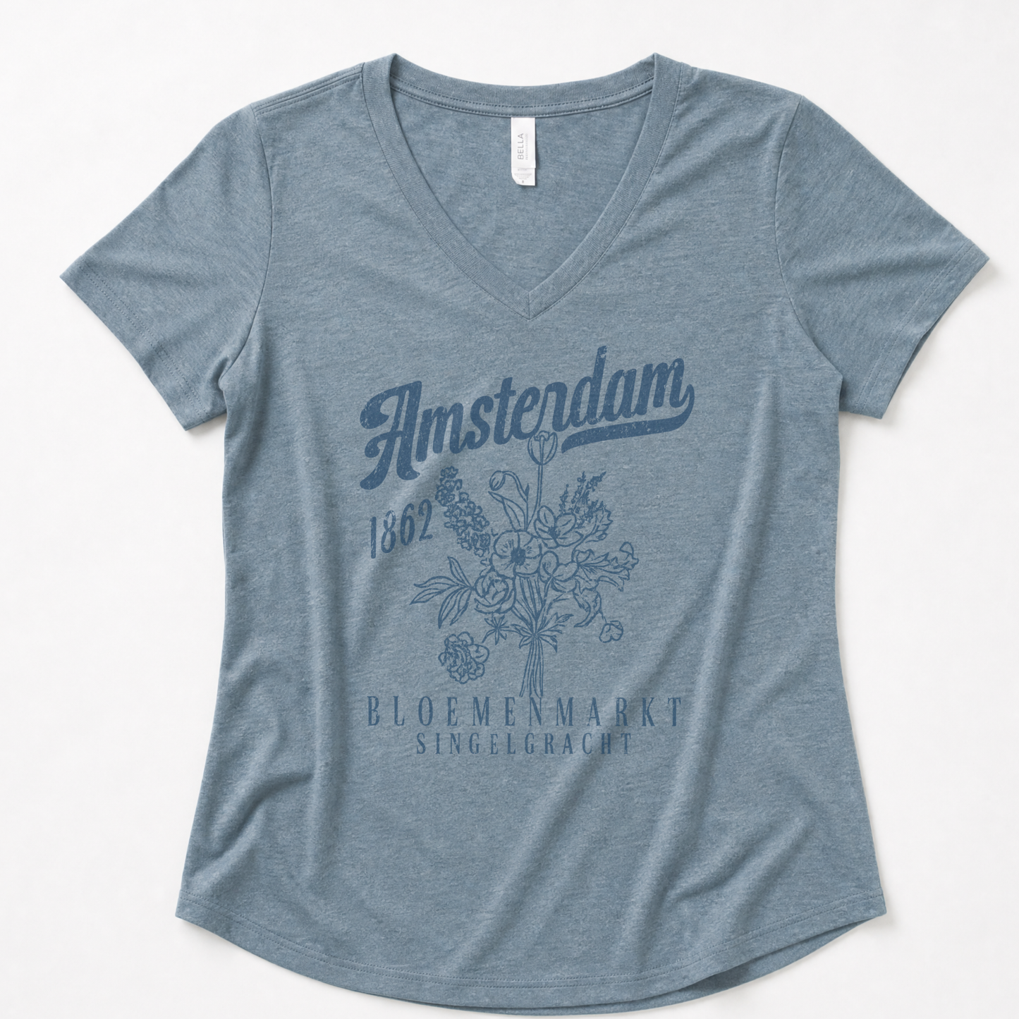 Amsterdam Flower Market - Super Soft V Neck