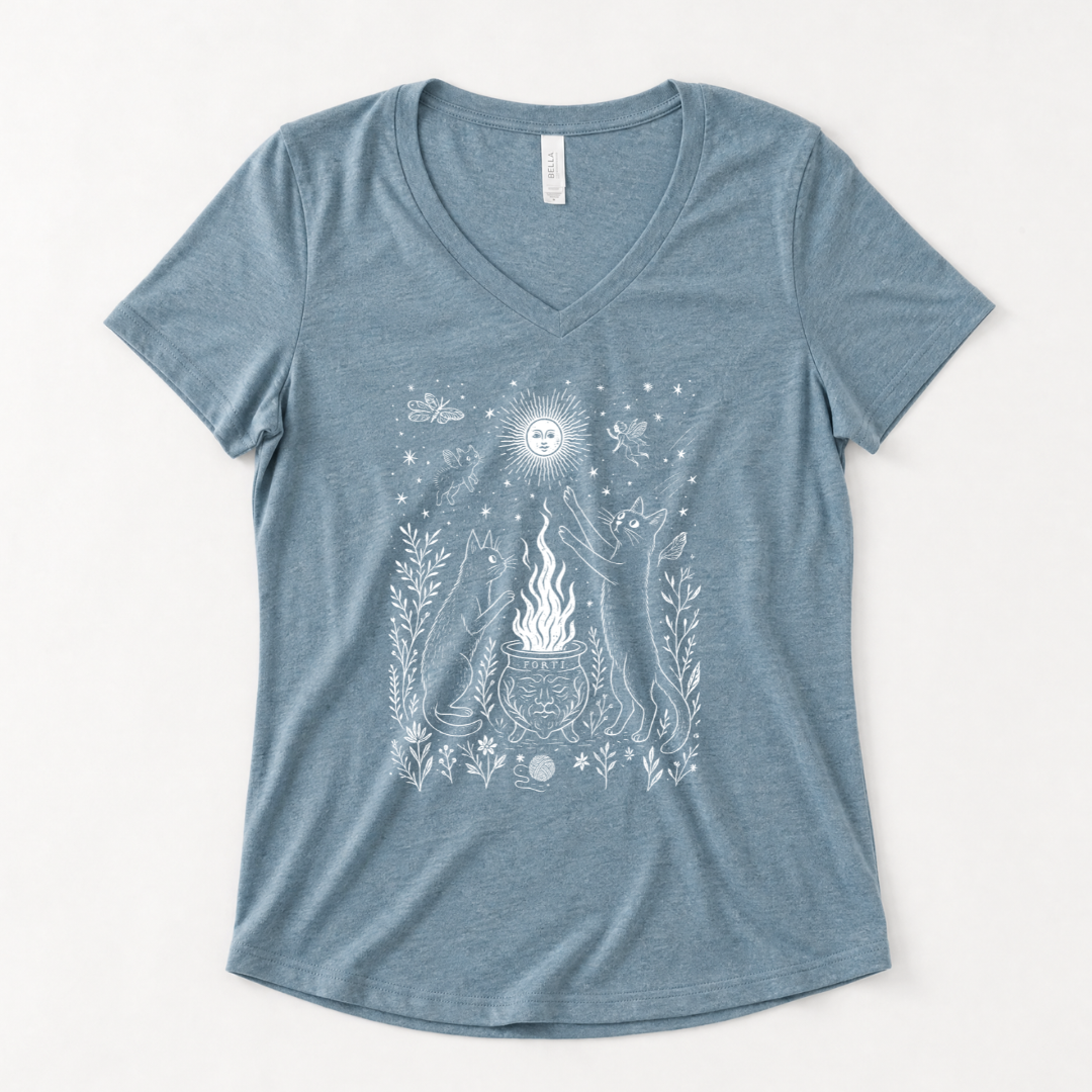 Midnight Meowgic - Super Soft V Neck