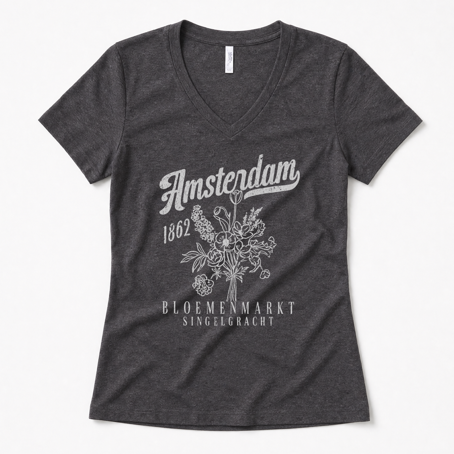 Amsterdam Flower Market - Super Soft V Neck