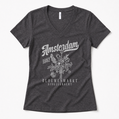 Amsterdam Flower Market - Super Soft V Neck