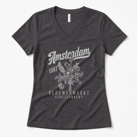 Amsterdam Flower Market - Super Soft V Neck