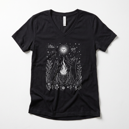 Midnight Meowgic - Super Soft V Neck