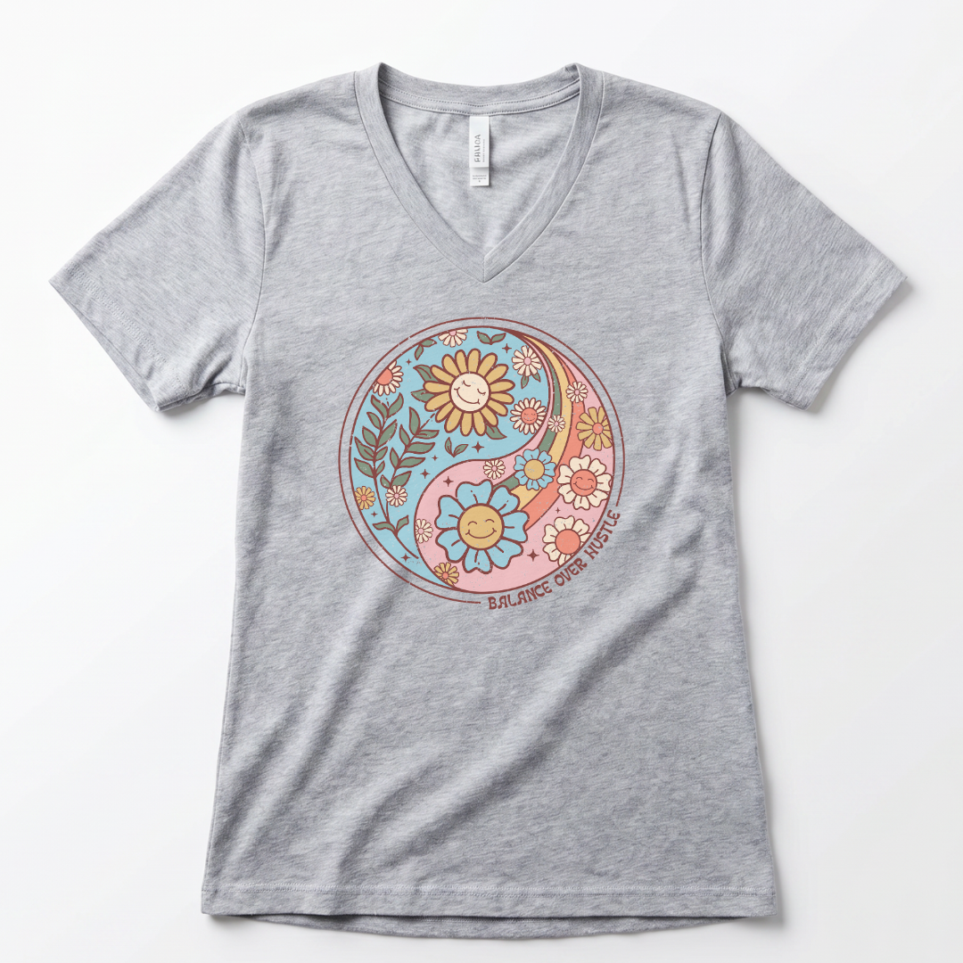 Flowers and Yang - Super Soft V-Neck