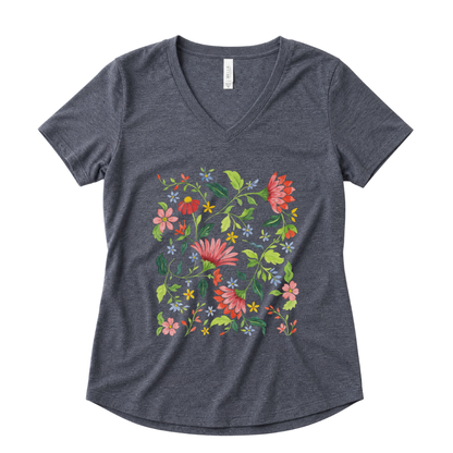 Botanical Bliss - Super Soft V Neck