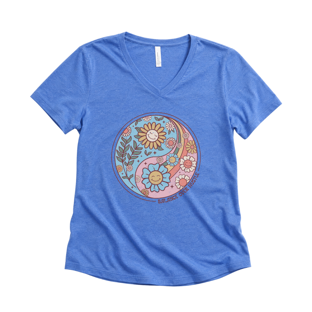 Flowers and Yang - Super Soft V-Neck